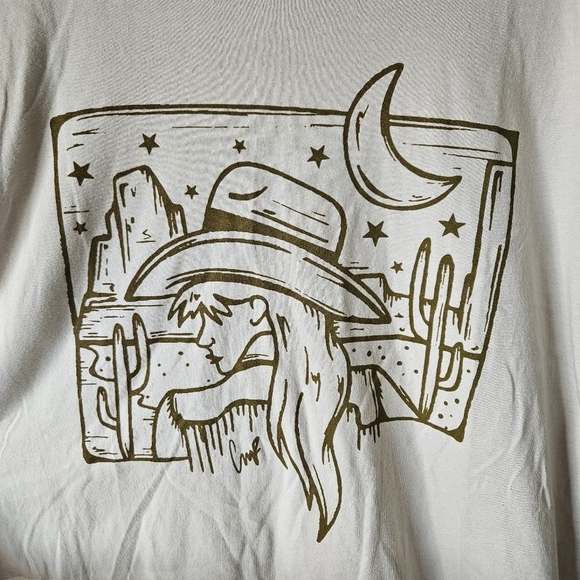 Ranch Dress'n Western Graphic Tee in Cream Large - Picture 3 of 6
